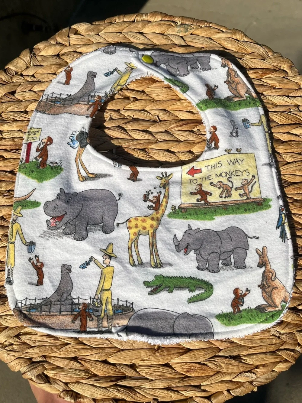 Curious George bib
